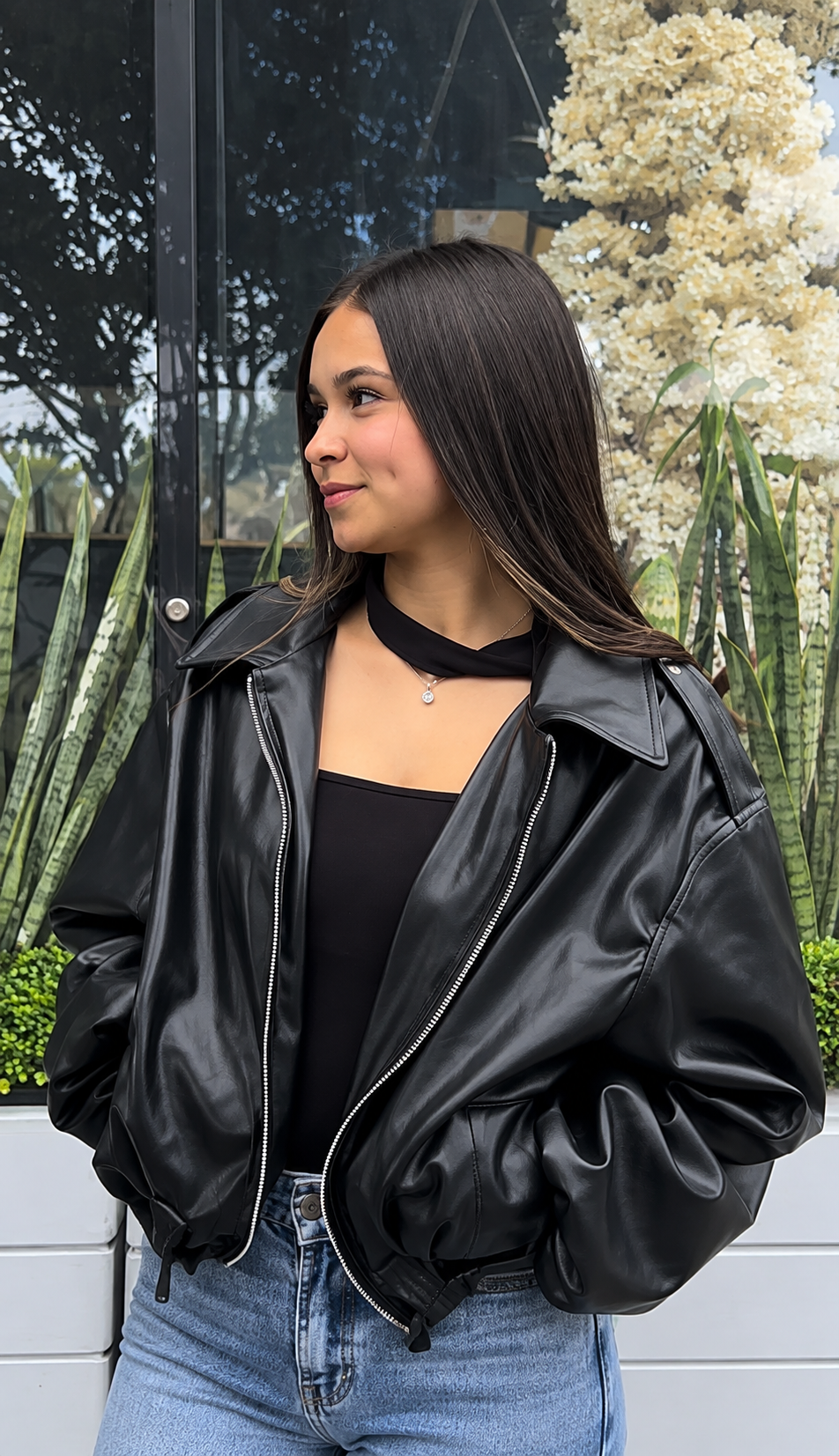 Chaqueta En cuero Tex - Puños Recogidos - Imagen 2