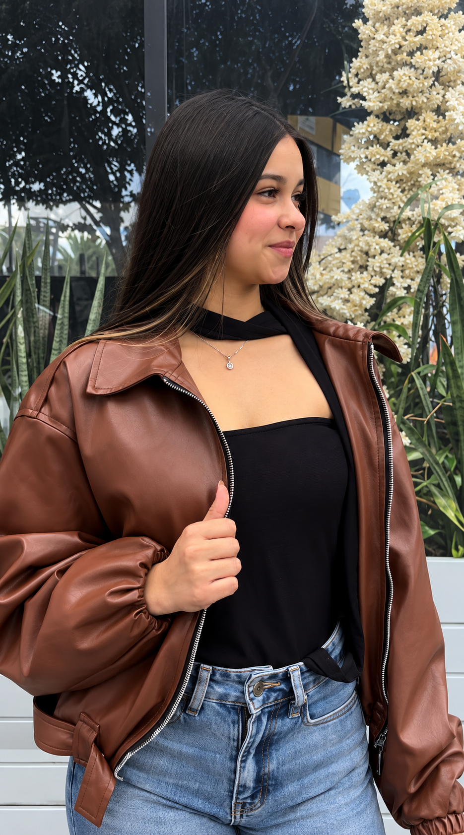 Chaqueta En cuero Tex - Puños Recogidos - Imagen 5