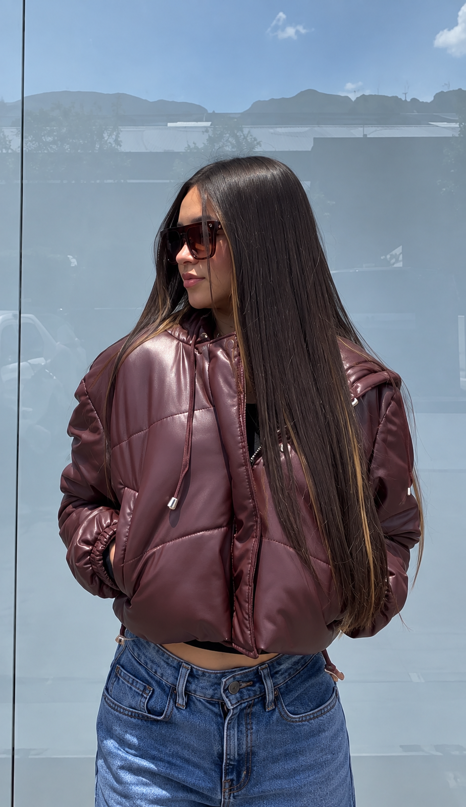 Chaqueta En Cuero Tex - Capota