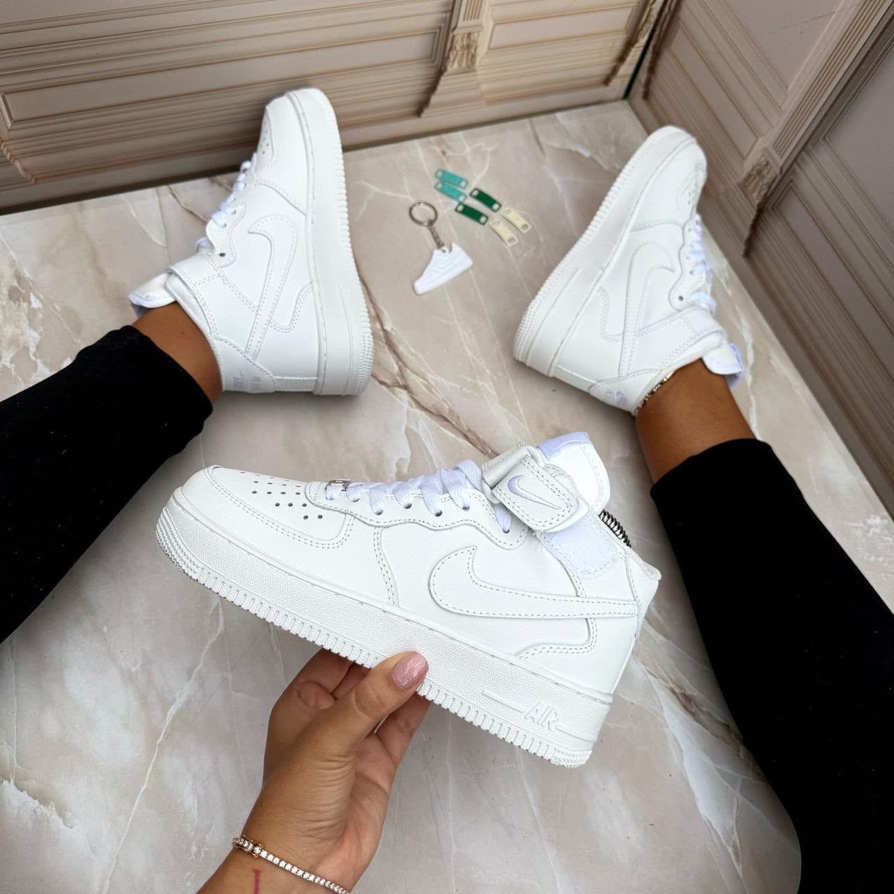 NIKE AIR FORCE1 BOTA BLANCO - Imagen 2