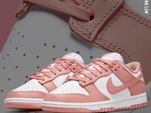 TENIS NIKE DUNK ROSA/ BLANCO MUJER