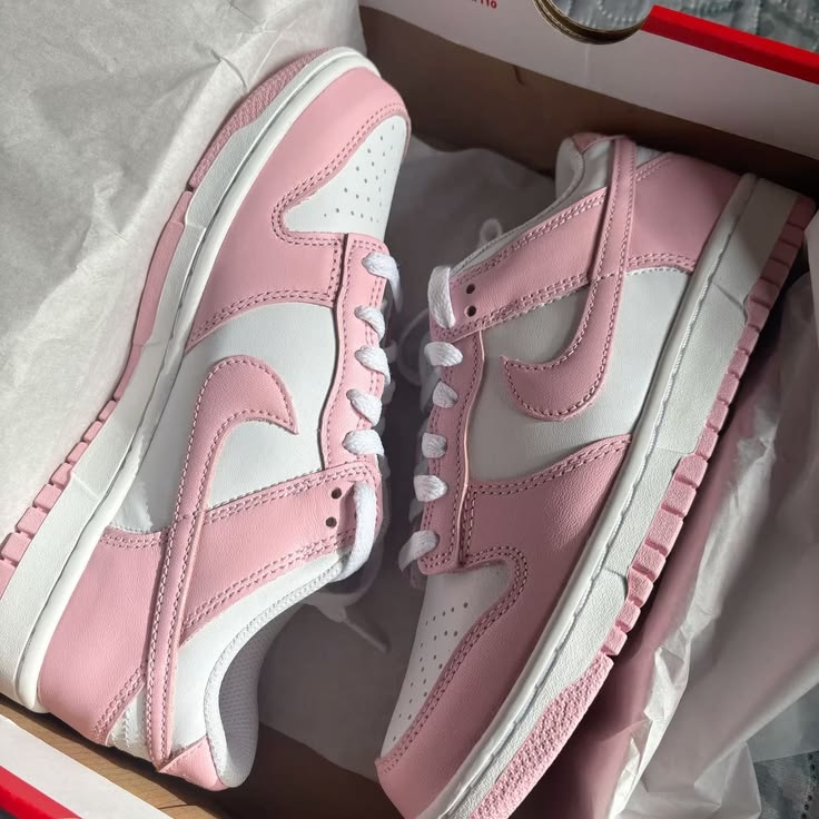 TENIS NIKE DUNK ROSA/ BLANCO MUJER - Imagen 4